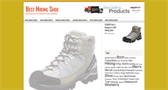 Desktop Screenshot of besthikingshoe.com